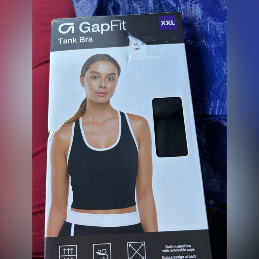 GAP Black & White Tank Bra